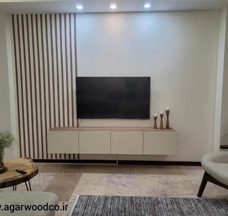 کابینت نئو کلاسیک ممبران و صفحه طرح چوب با مغز نئوپان سبز